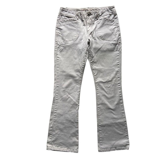 Levi Stauss Womens Low Rise Bootcut Khaki Pants Size 4 Y2K Patch Pockets Preppy - Picture 1 of 11